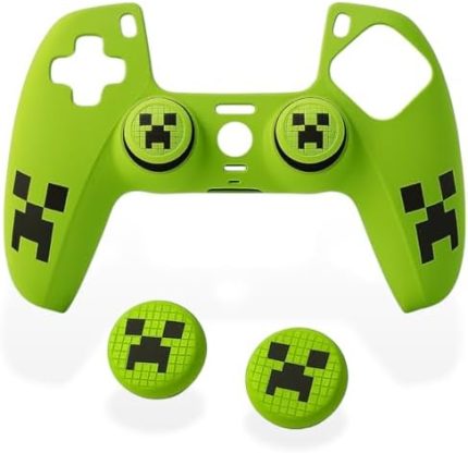PS5 Controller Grip Cover - Silicone, Anti-Slip, Thumb Grips